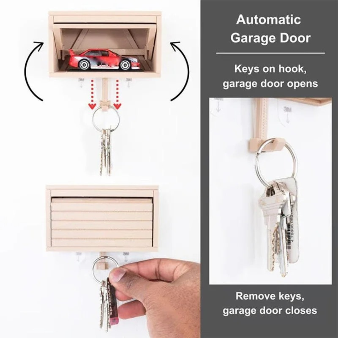 TidyHooks™ Garage Key Holder